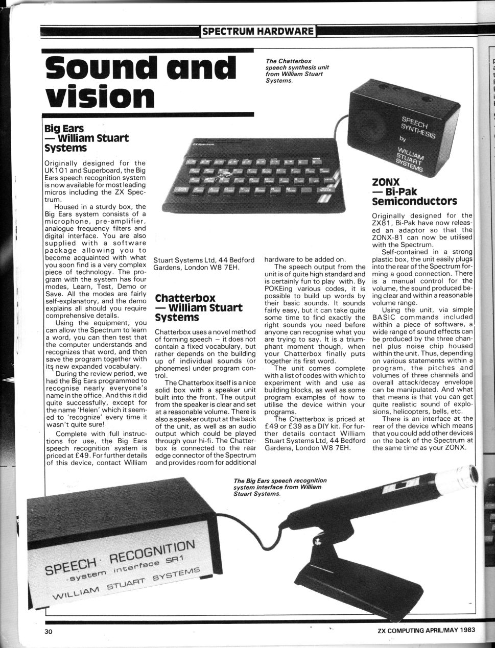 BI-PAK ZON X-81 Sound Module for ZX81
